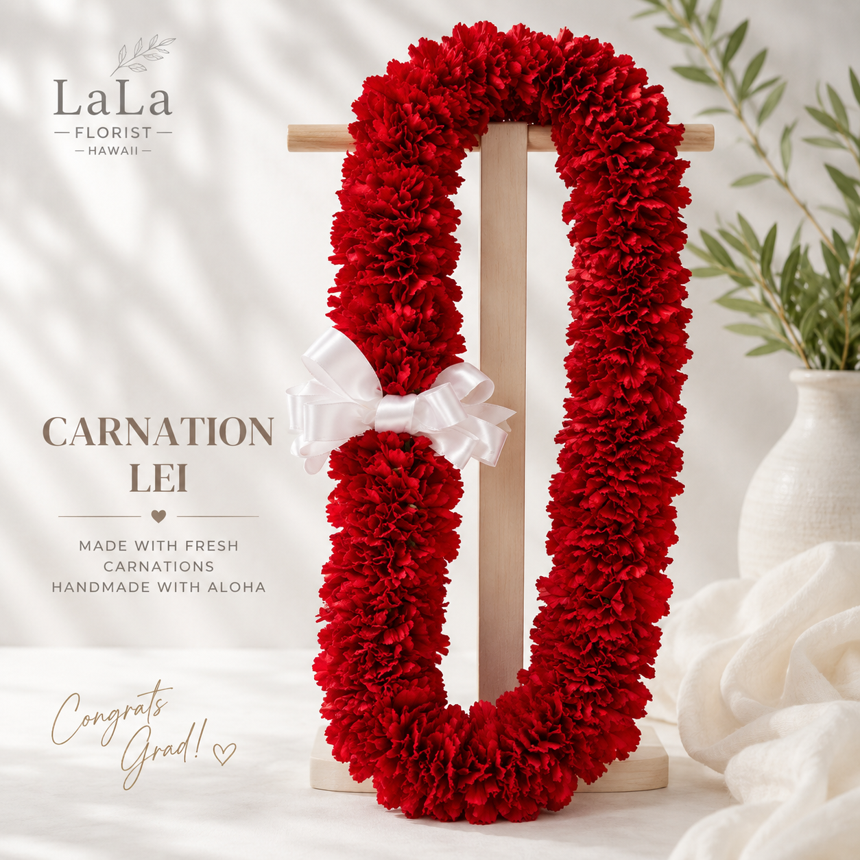Carnation Graduation Lei