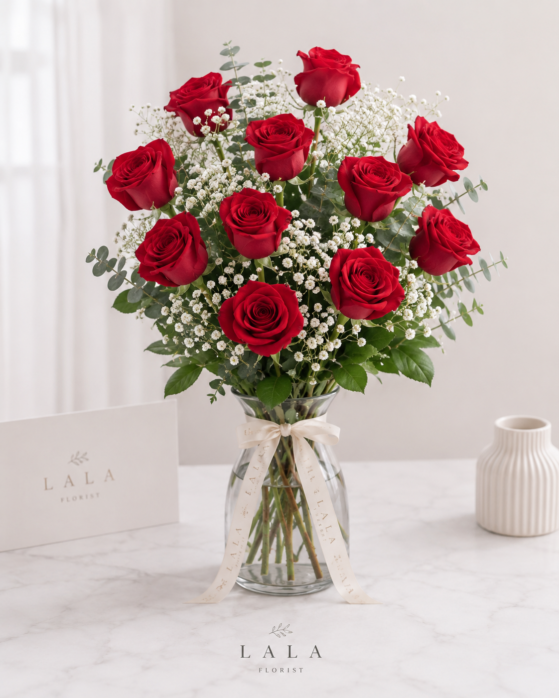Crimson Love Vase