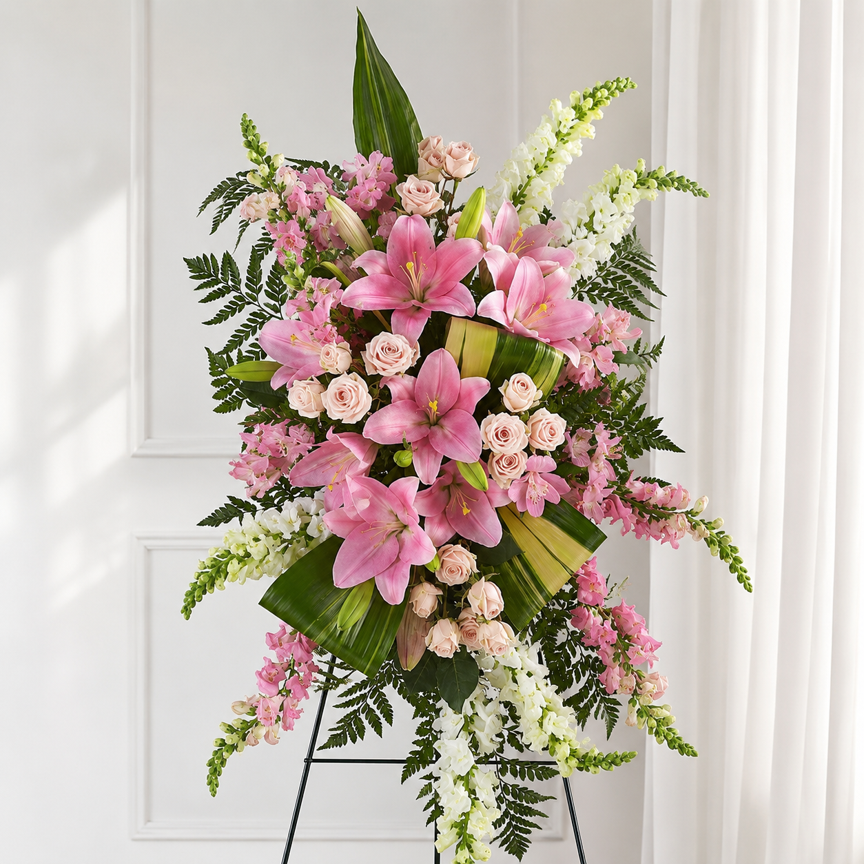 Blush Lily Remembrance Spray