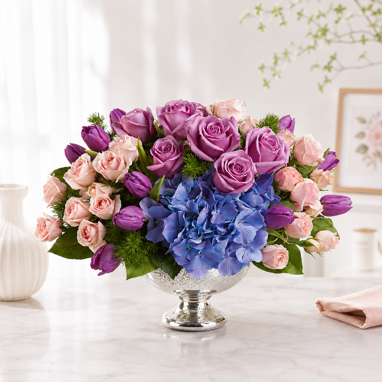 Lavender Garden Centerpiece