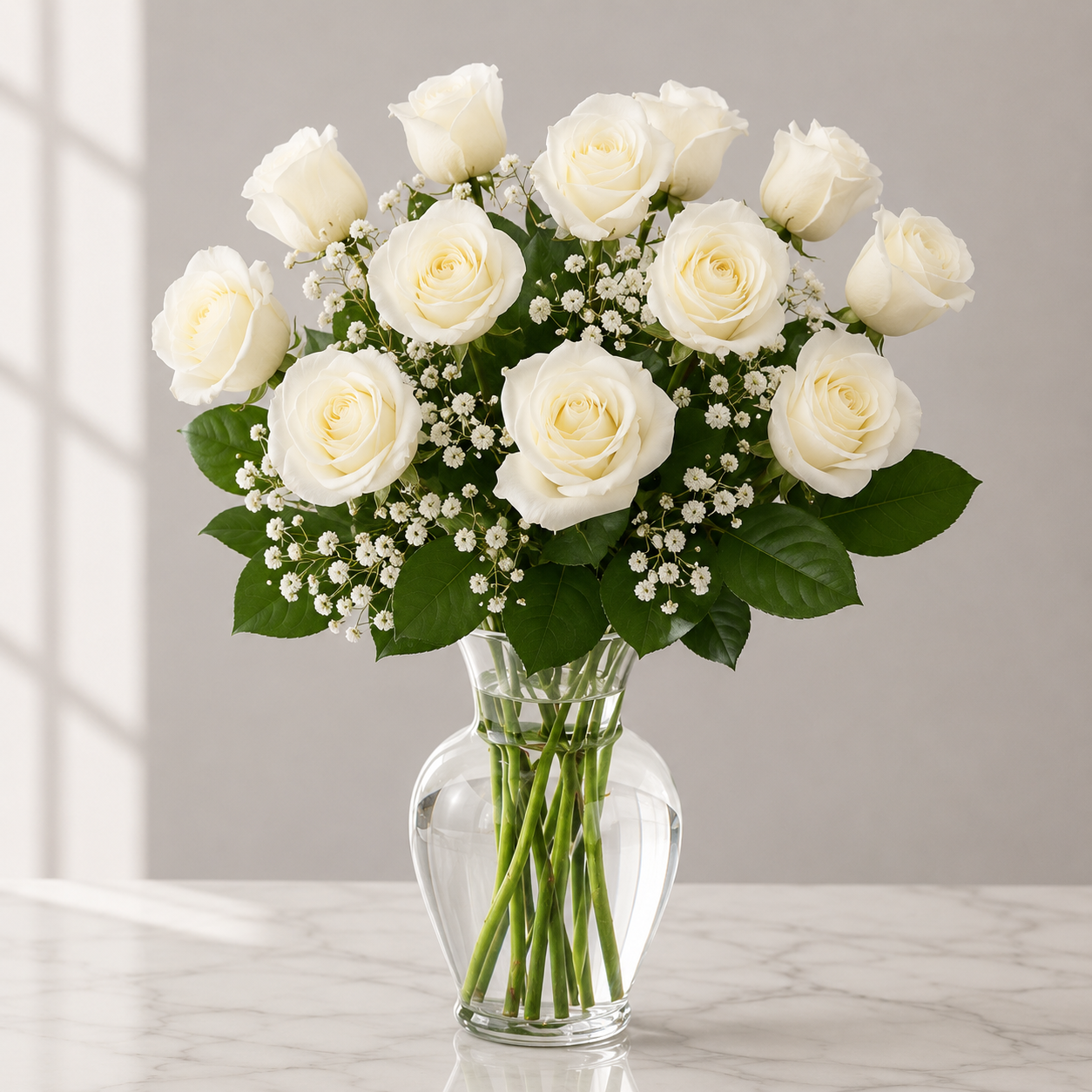 Pure Elegance White Roses