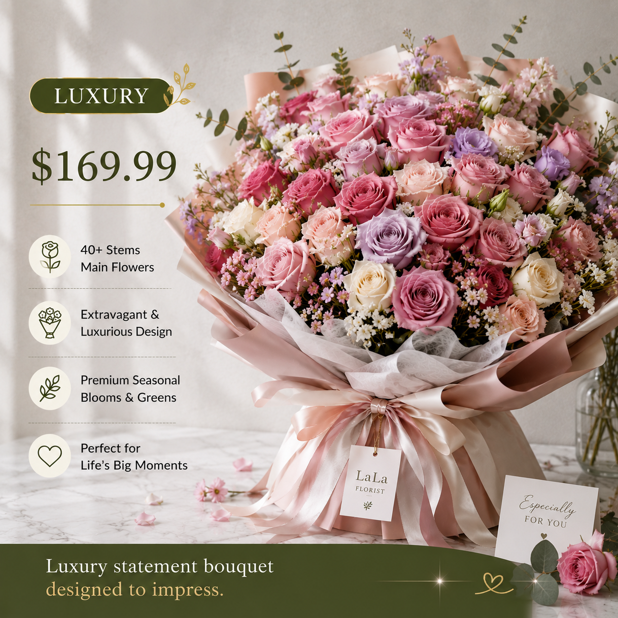 Custom Bouquet From Your Inspiration Photo
Send Us Your Photo, We’ll Create It For You