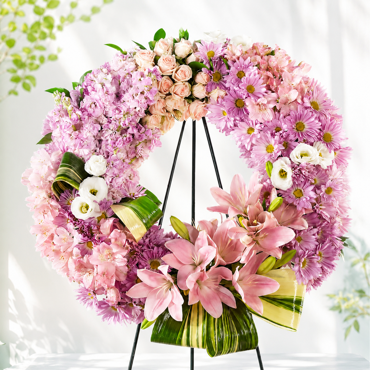 Pink Serenity Wreath