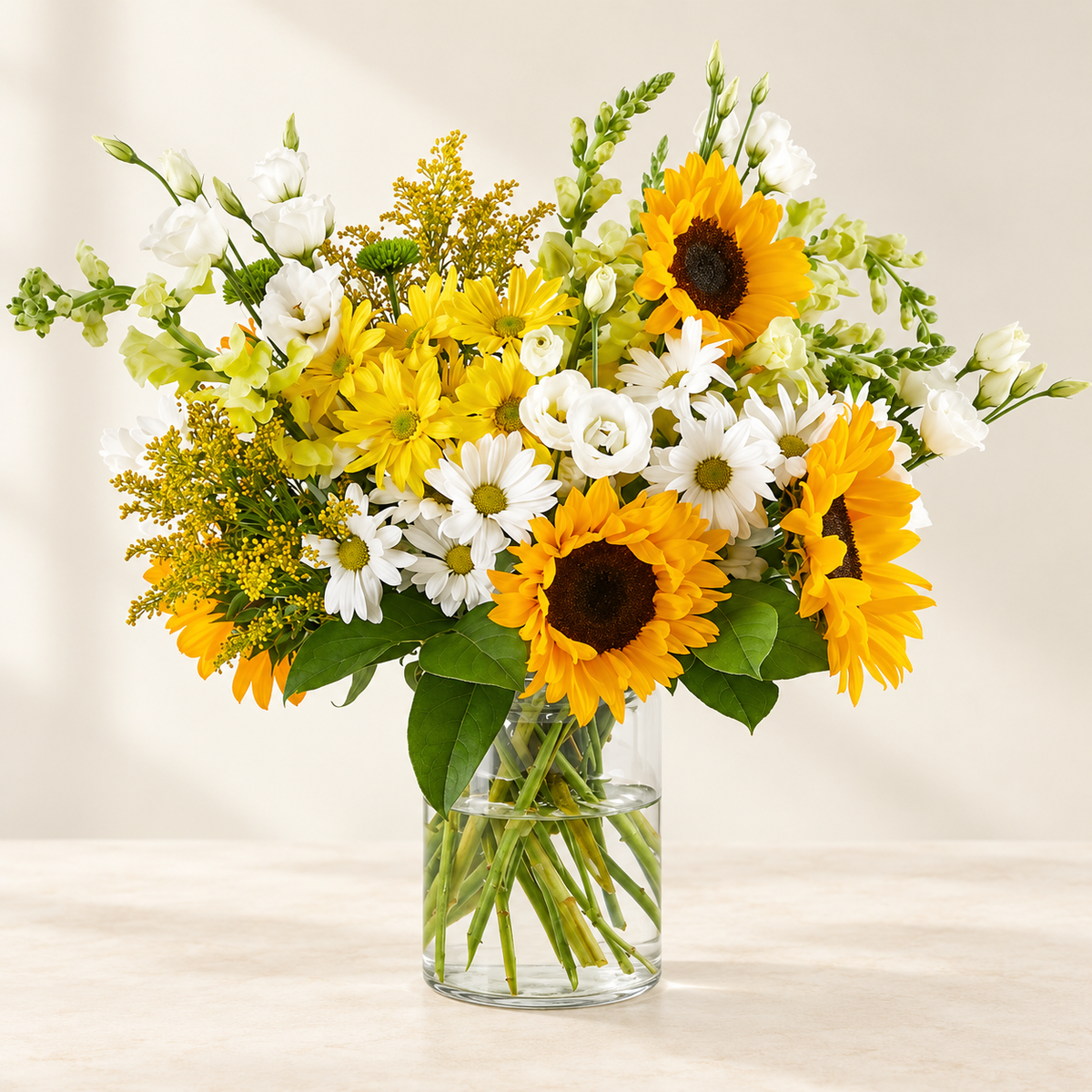 Hello Sunshine Bouquet – Sunflower and Daisy Arrangement