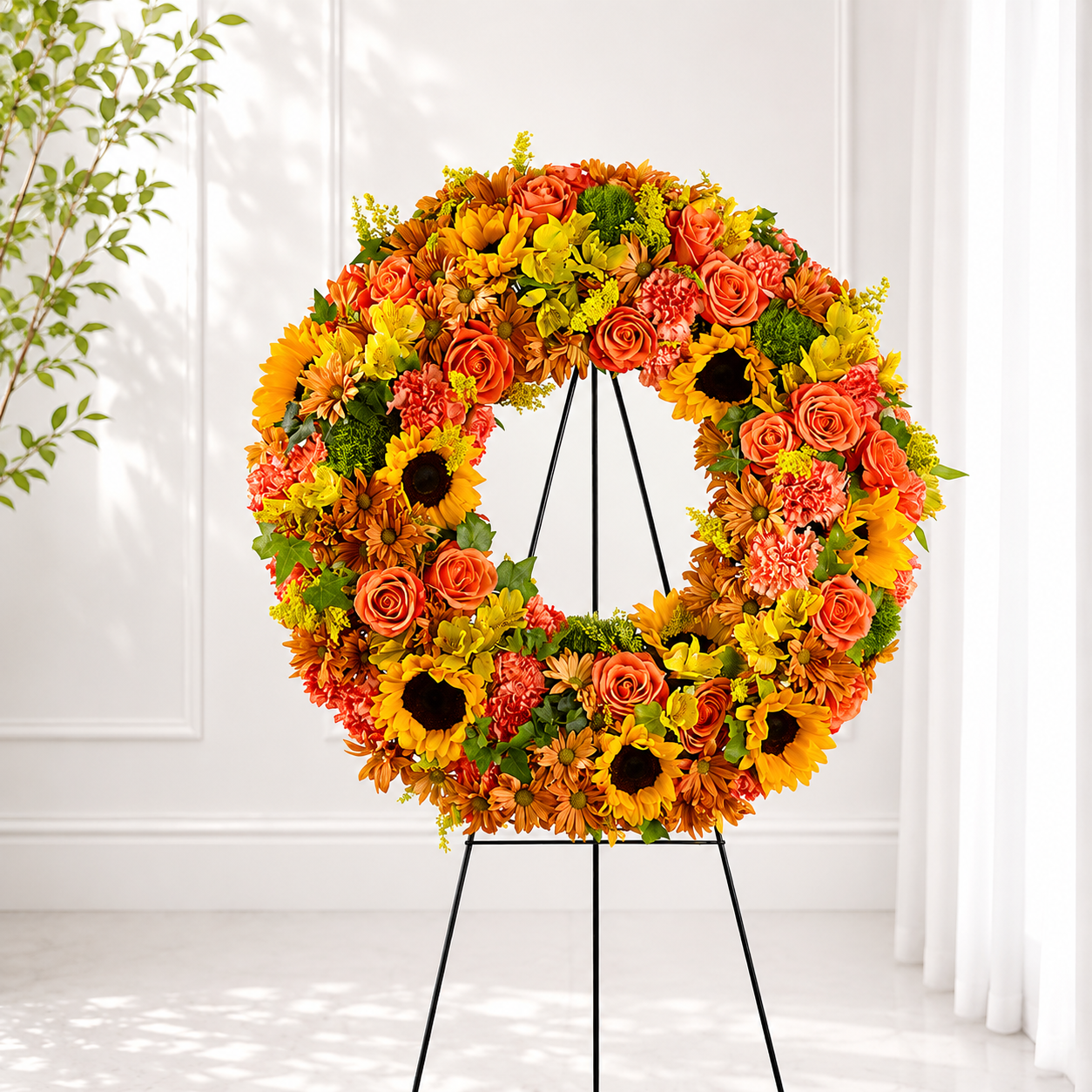 Golden Harvest Wreath