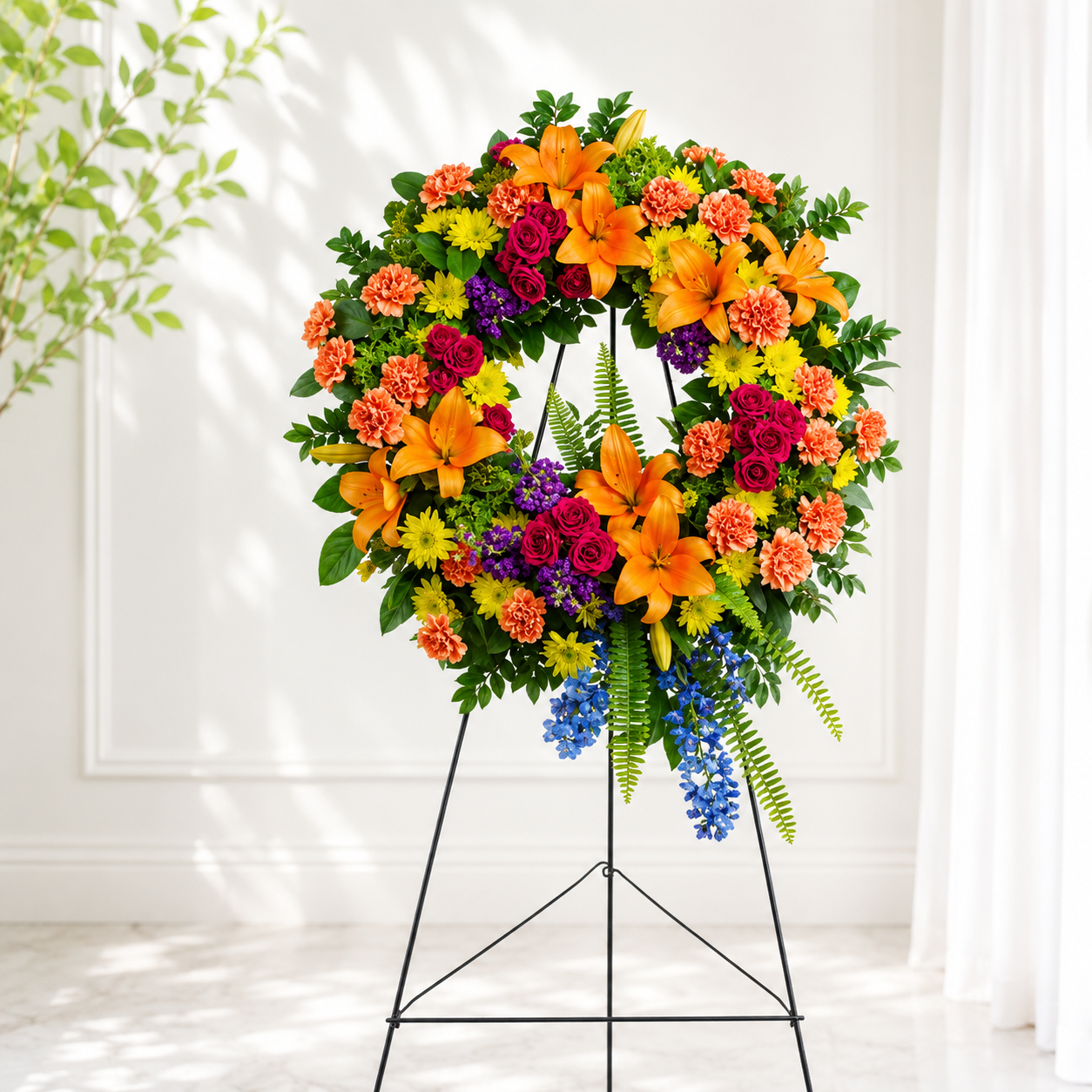 Colorful Serenity Wreath