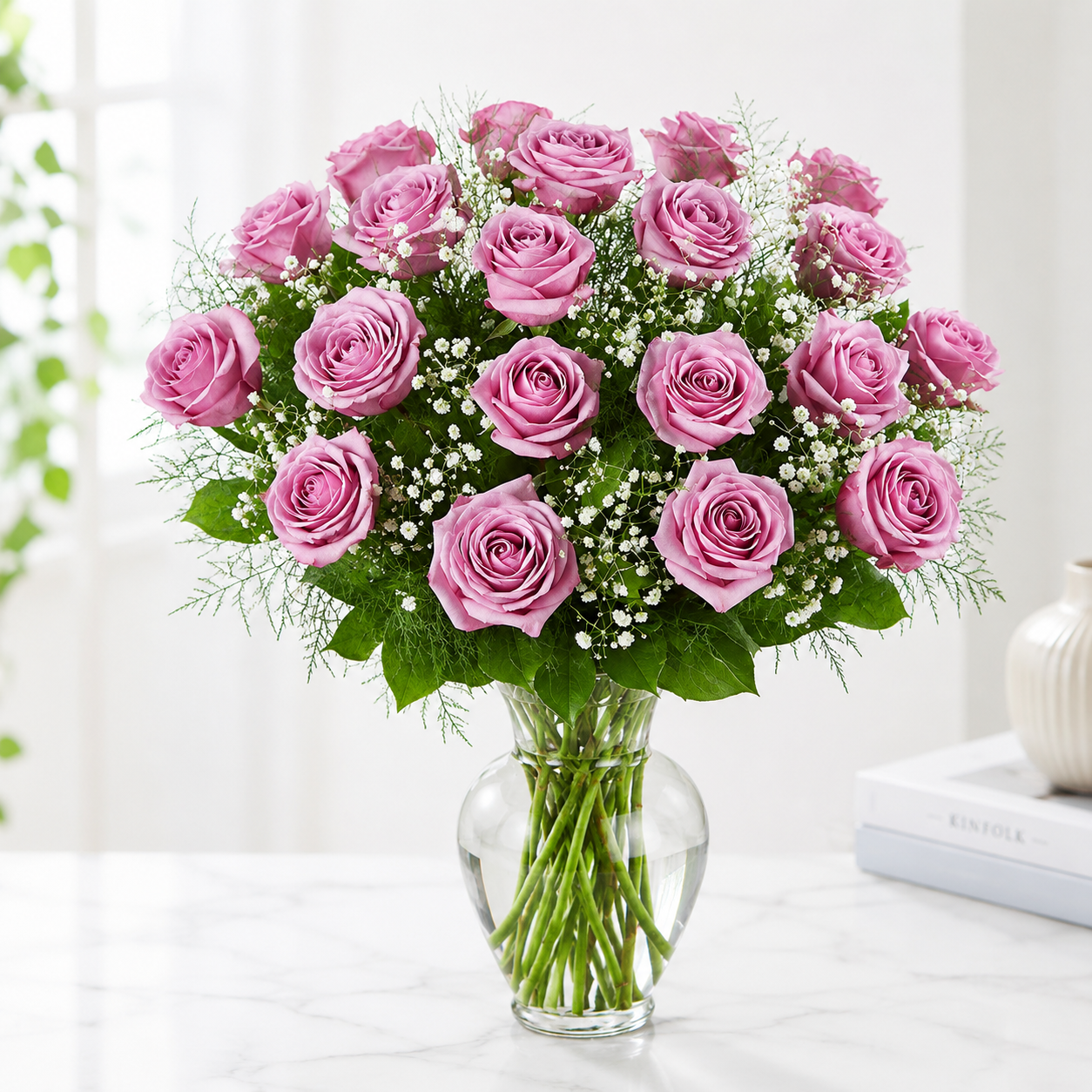 Lavender Elegance Rose Arrangement