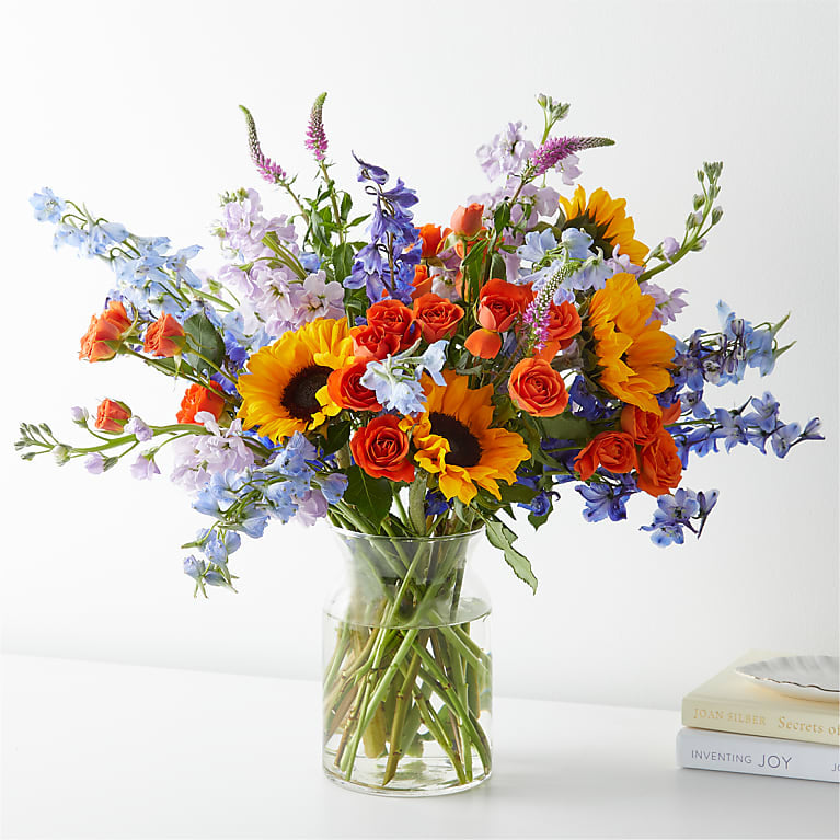 The Full Nest Bouquet â Sunflower & Rose Garden Arrangement