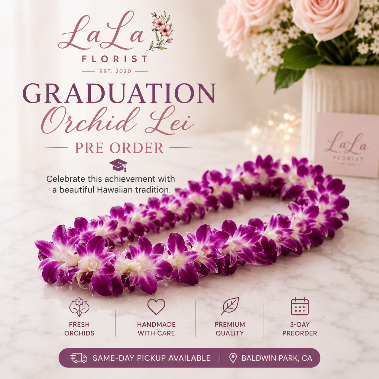 Graduation Orchid Leis