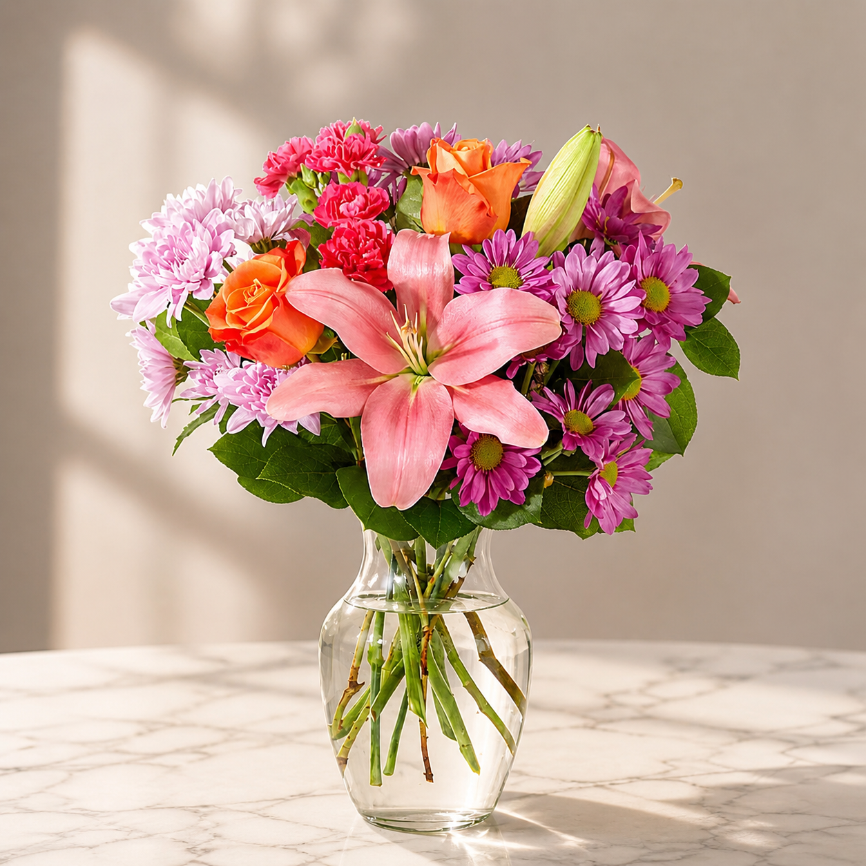 One & Only Pink Lily & Rose Bouquet