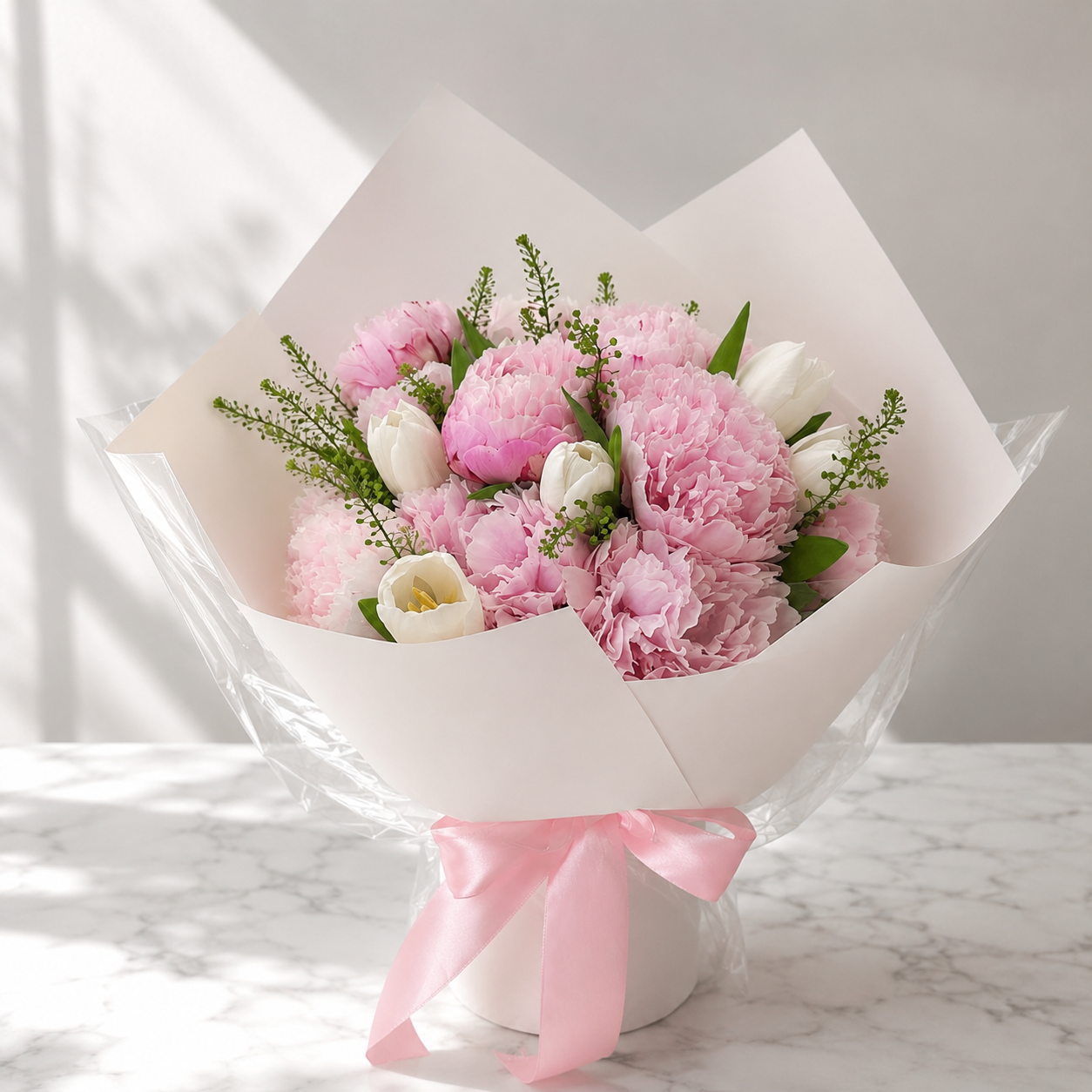 🌸 Pink Peony Bouquet