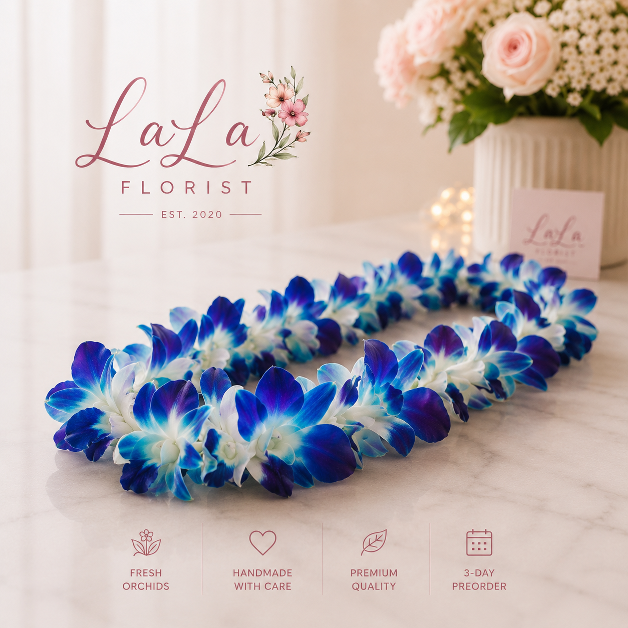 Graduation Orchid Lei – Pre Order