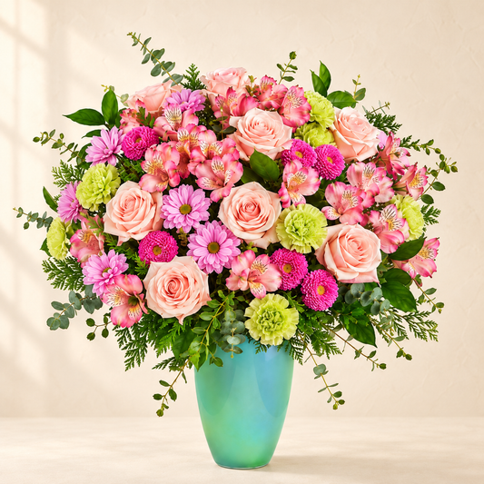 Blushing Aqua Bouquet