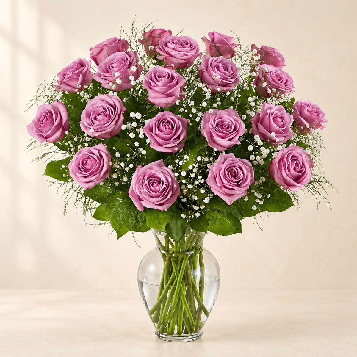 Lavender Elegance Rose Arrangement