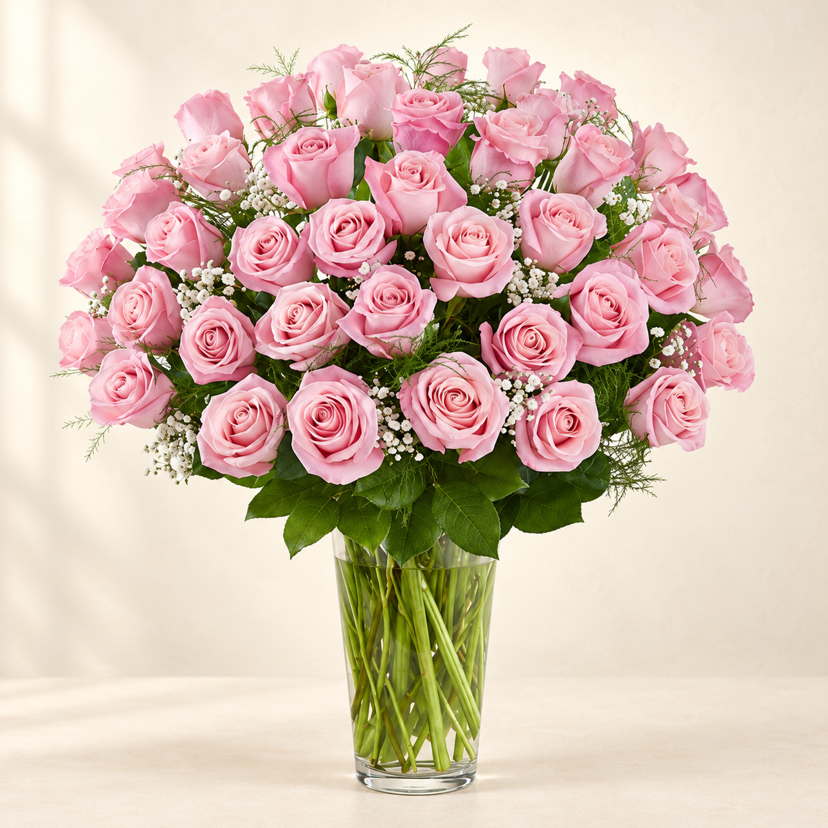 Pink Rose Elegance Vase Arrangement