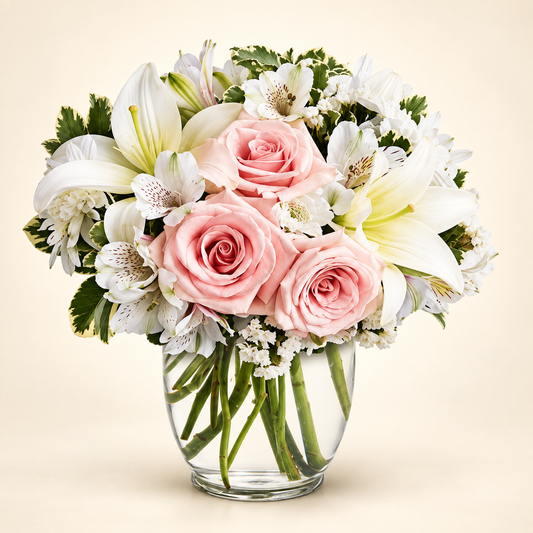 Soft Pink Lily Bouquet