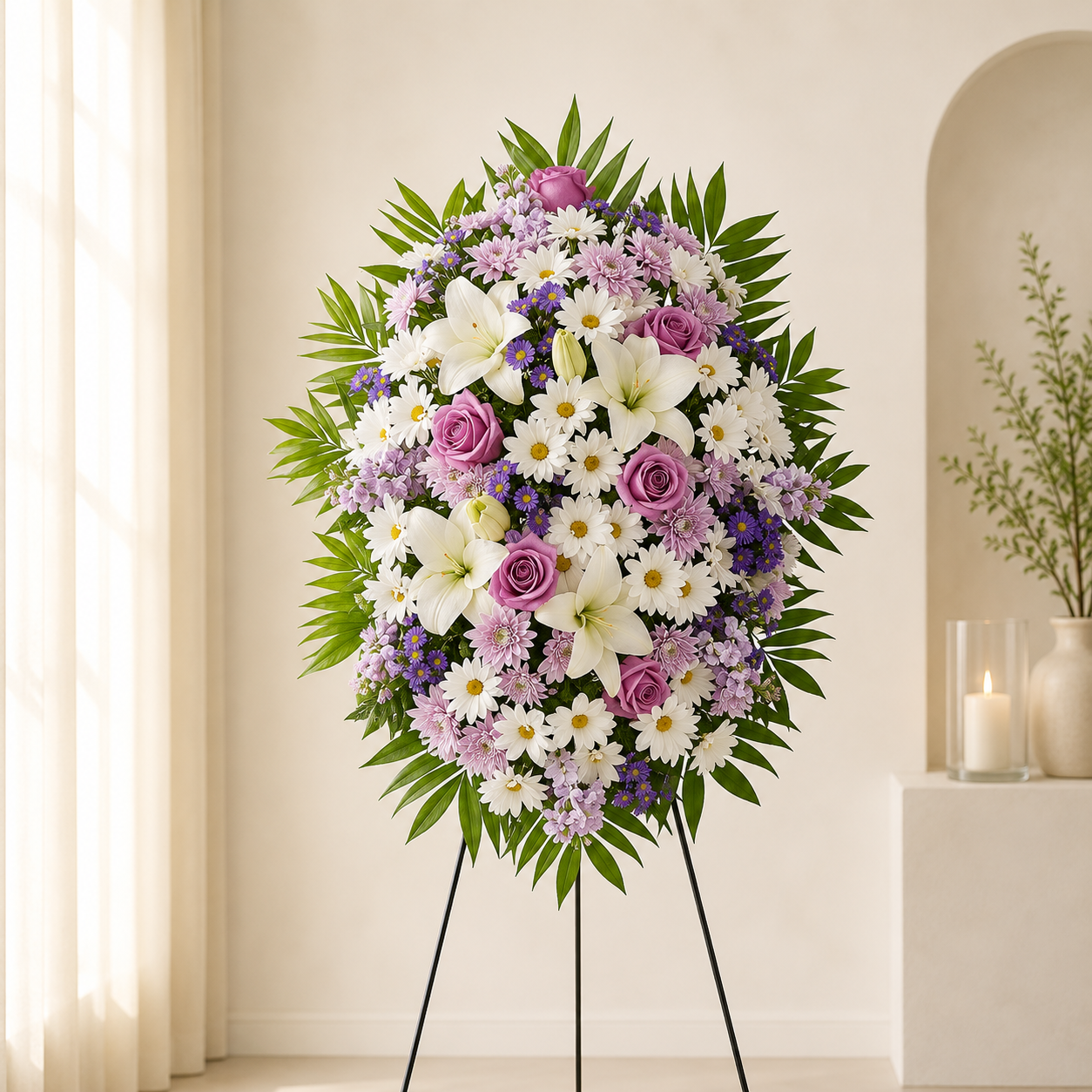 Graceful Lavender Tribute Spray