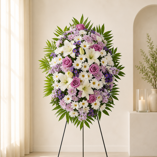 Graceful Lavender Tribute Spray