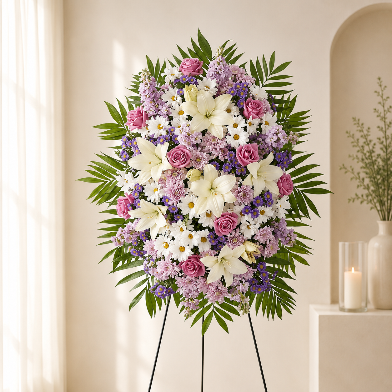 Graceful Lavender Tribute Spray