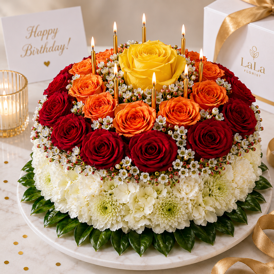 LaLa Luxury Birthday Rose Cake