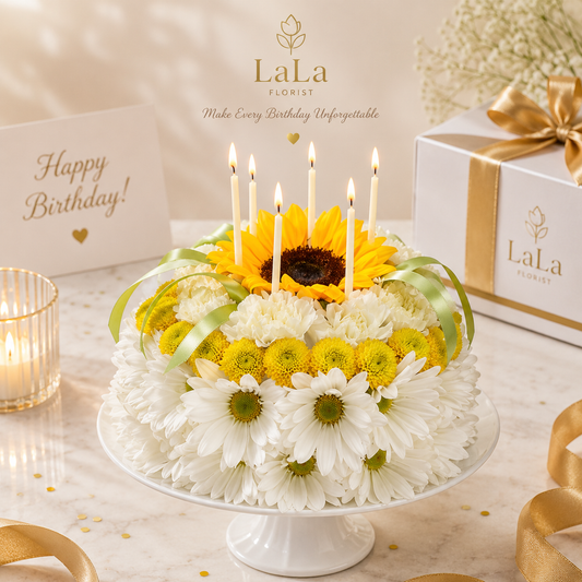 LaLa Sunshine Birthday Flower Cake