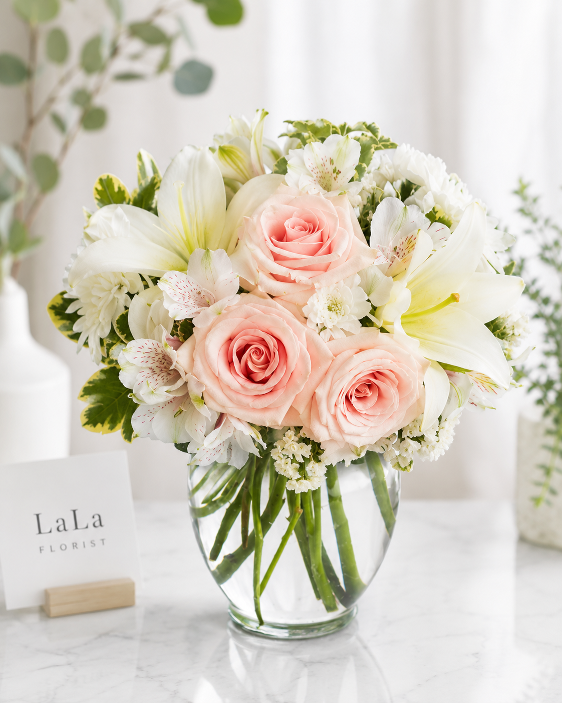 Soft Pink Lily Bouquet