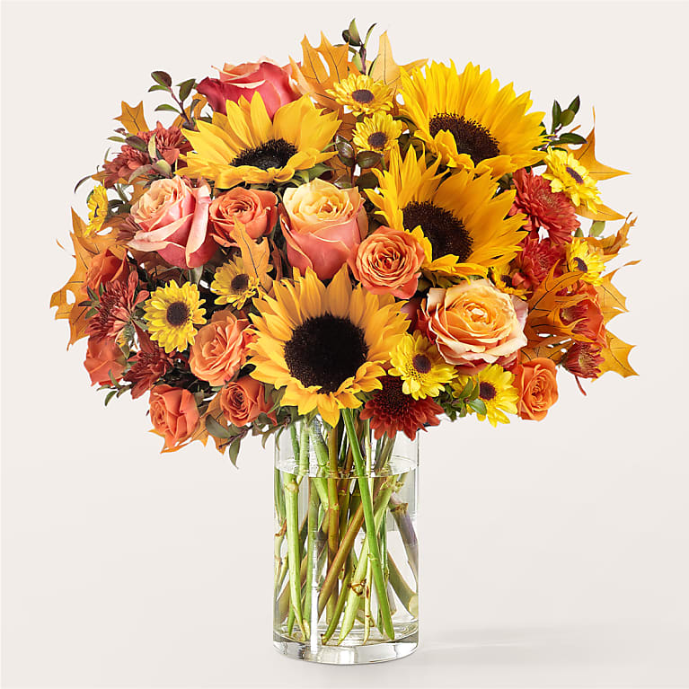 Autumn Sunflower Glow Bouquet