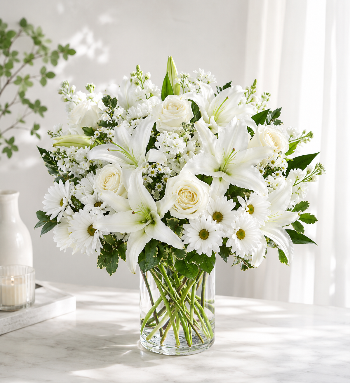 White Serenity Bouquet