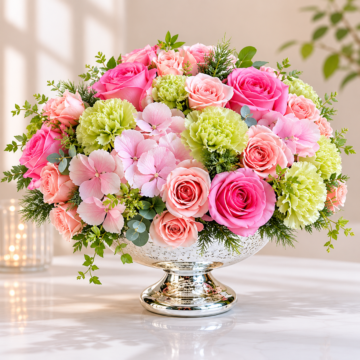 Blush Garden Centerpiece