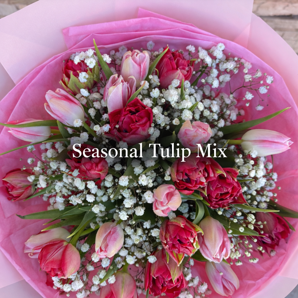 Pink Tulip Romance Bouquet