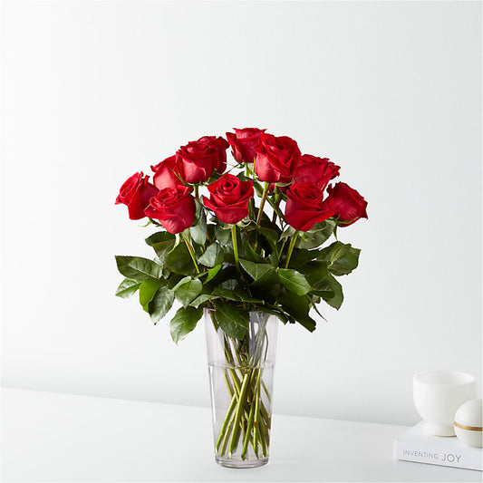 12, 18 or 24 Classic Red Roses – Same Day Flower Delivery in Baldwin Park