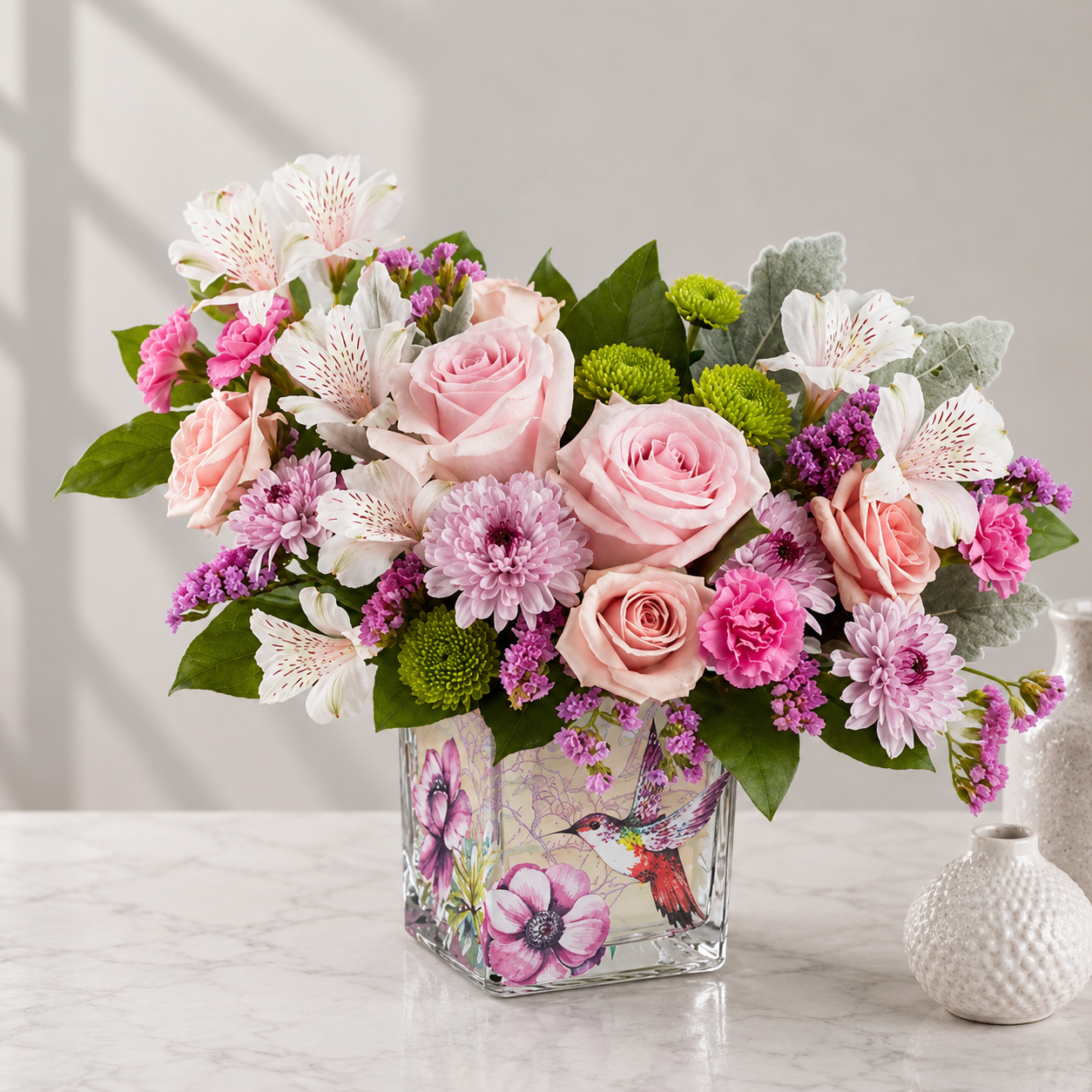 Hummingbird Blush Garden Bouquet