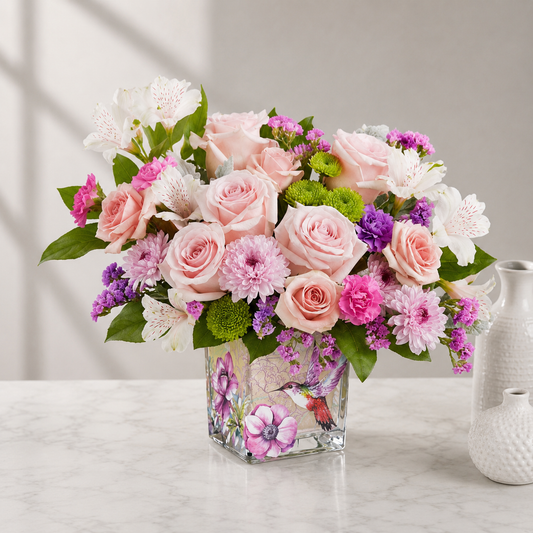 Hummingbird Blush Garden Bouquet