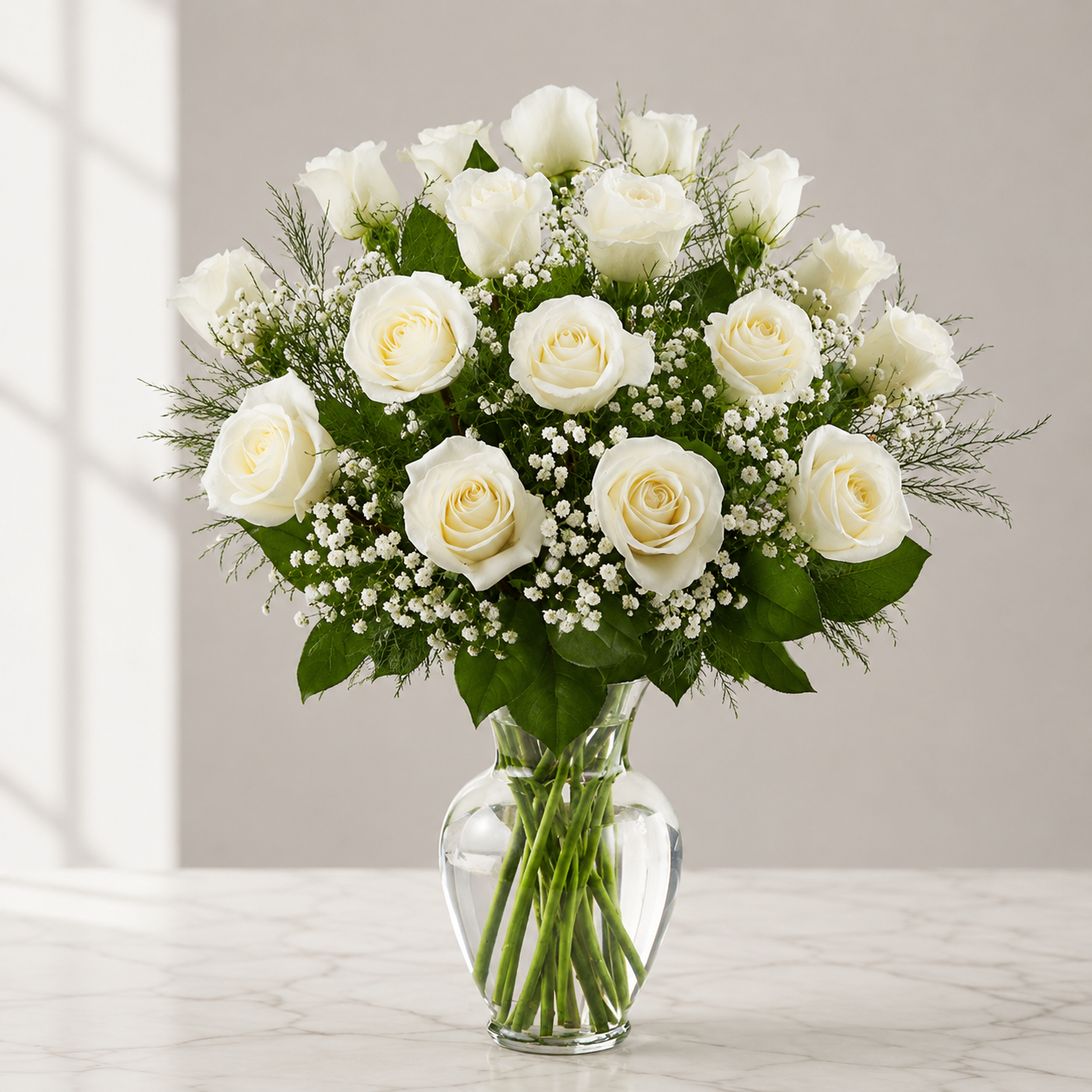 Pure Elegance White Roses