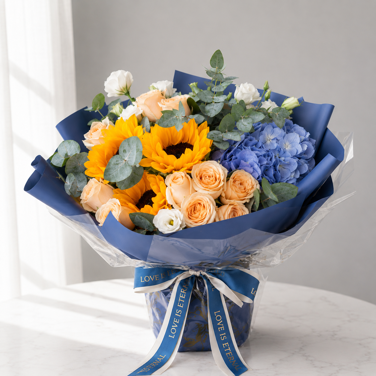 🌻 Blue Skies & Sunshine Bouquet