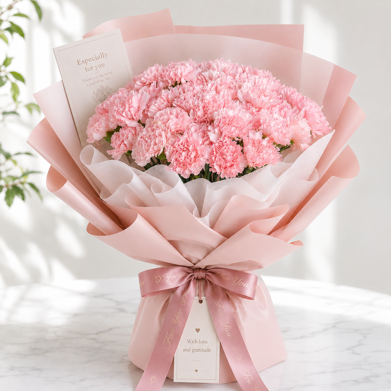 Blush Carnation Bouquet