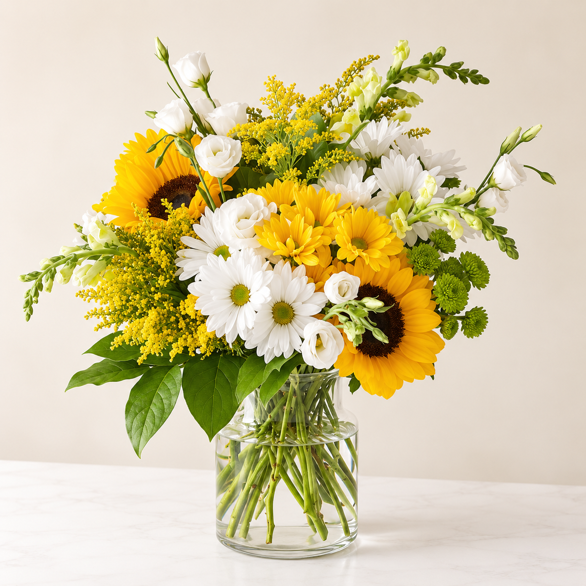 Hello Sunshine Bouquet – Sunflower and Daisy Arrangement