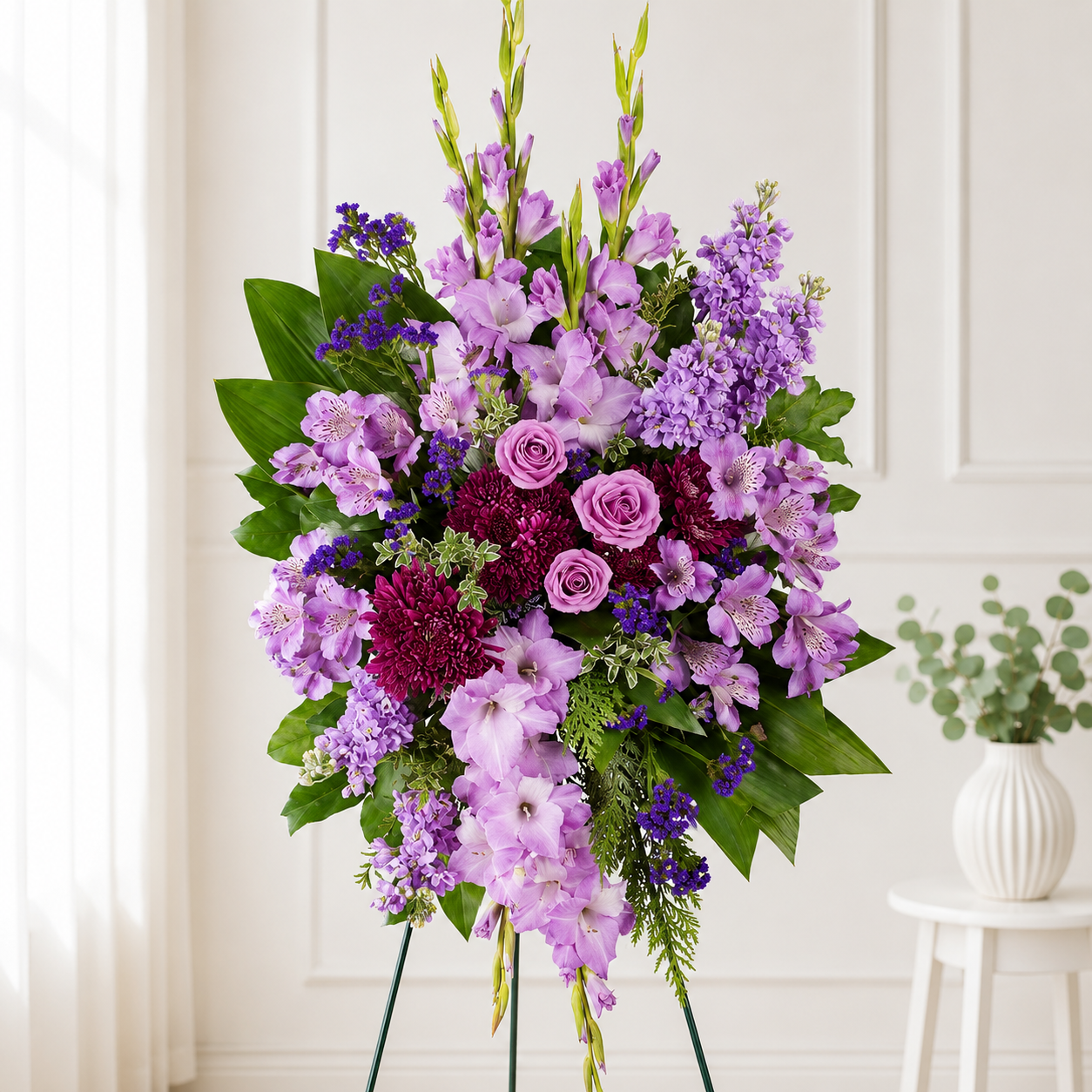 Lavender & Purple Sympathy Standing Spray