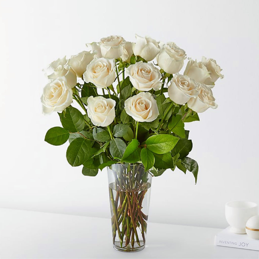 Long Stem White Rose Bouquet
