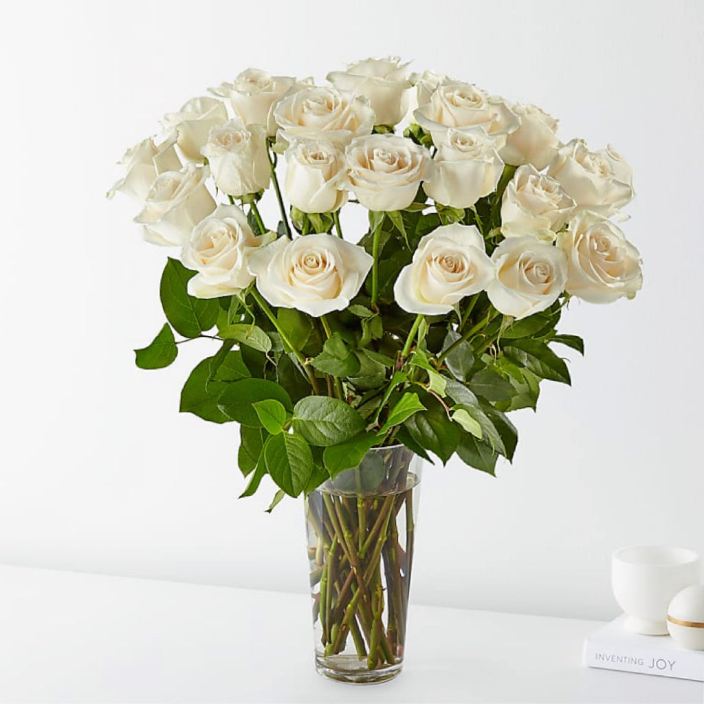 Long Stem White Rose Bouquet