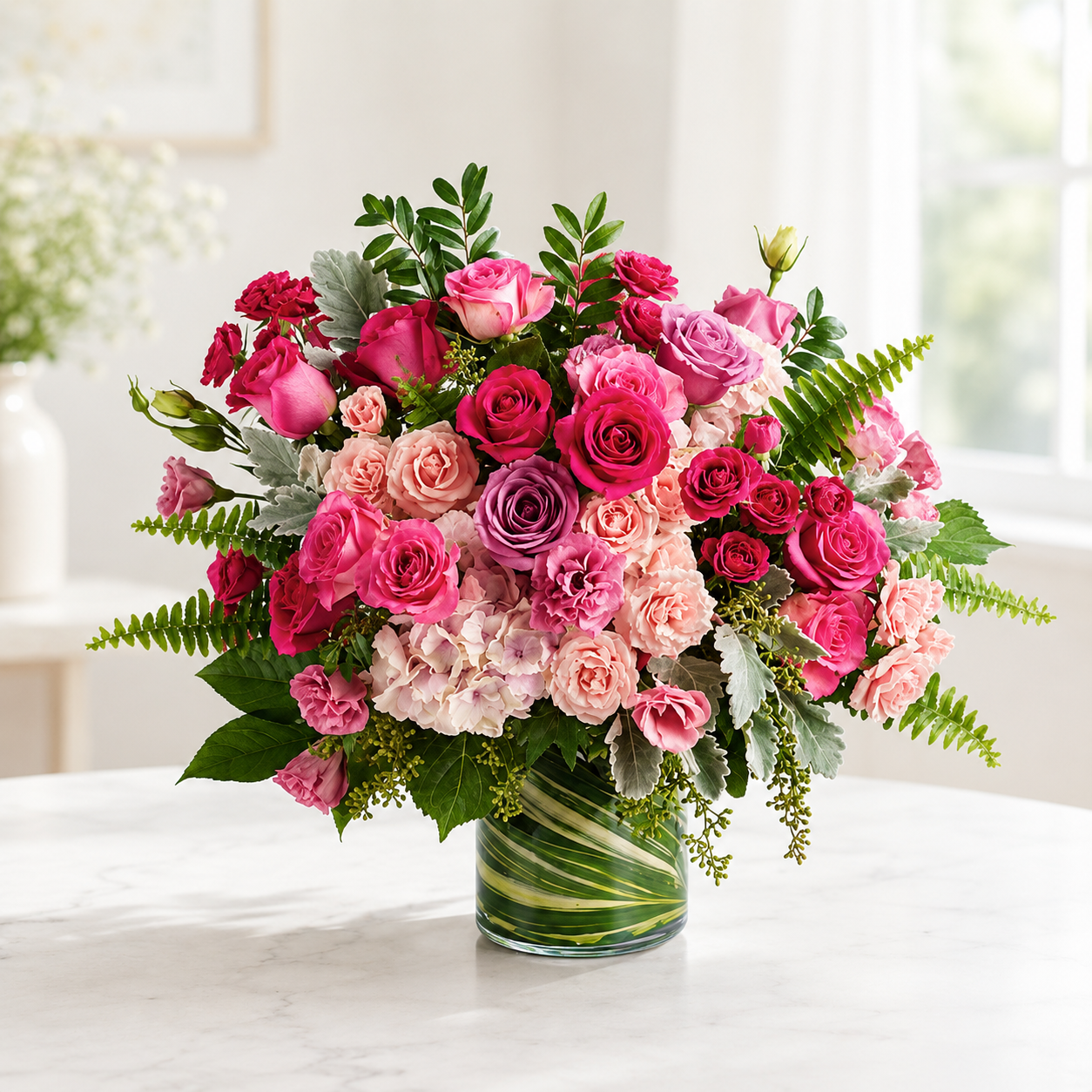 Haute Pink Bouquet | Luxury Pink Roses Arrangement