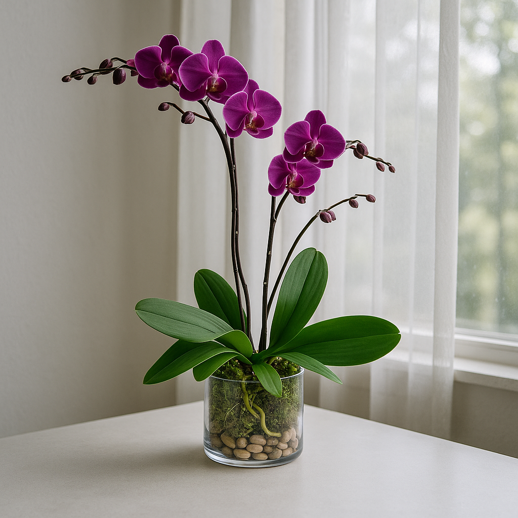 Purple Orchid Arrangement