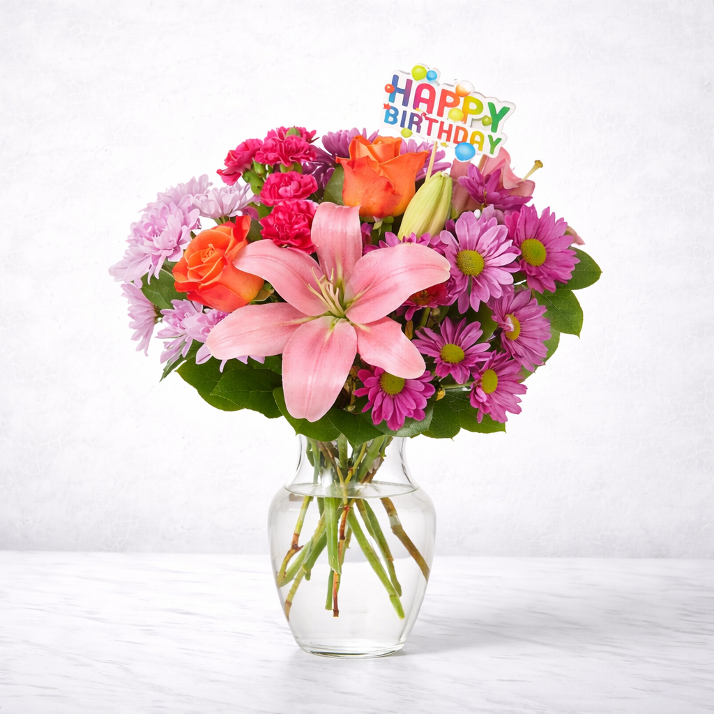 One and Only Bouquet & Happy Birthday Topper