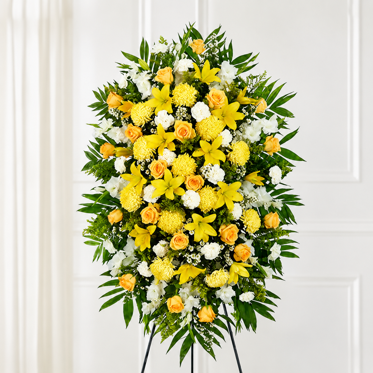 Yellow & White Standing Spray