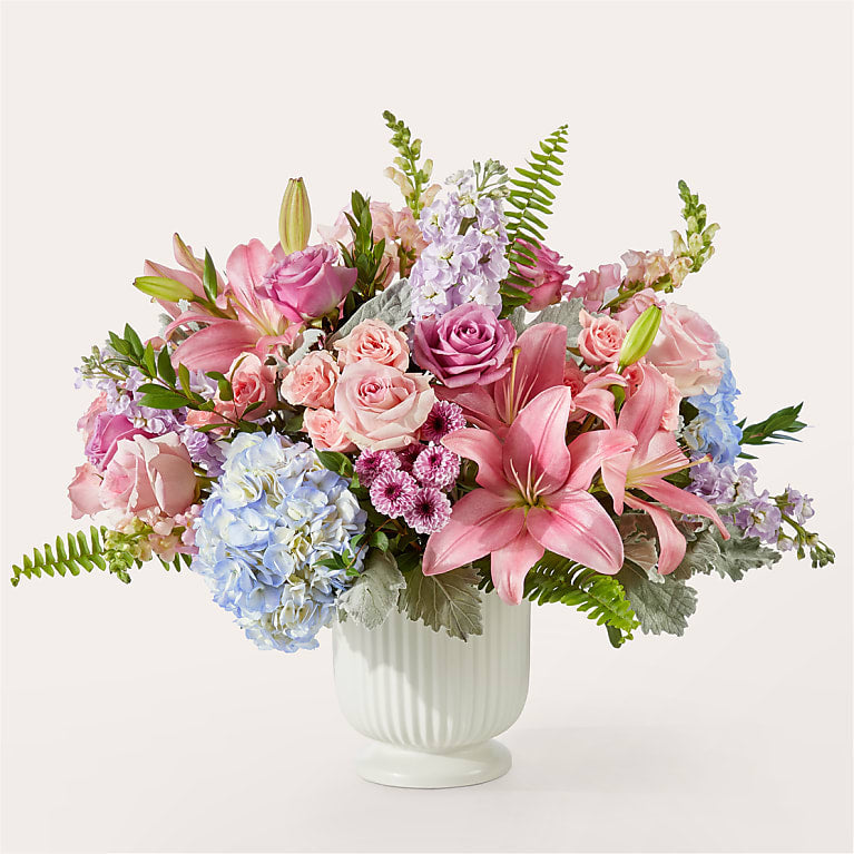 Wonderland Bouquet – Pink Lily & Hydrangea Arrangement