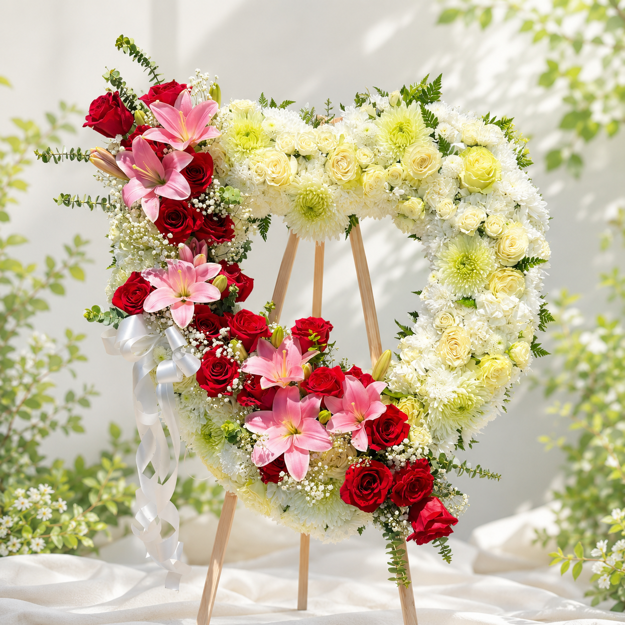 Graceful Heart Sympathy Wreath