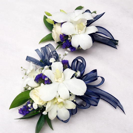 Prom Corsage & Boutonniere Set (6 Styles A-F) – Custom Match Your Dress
