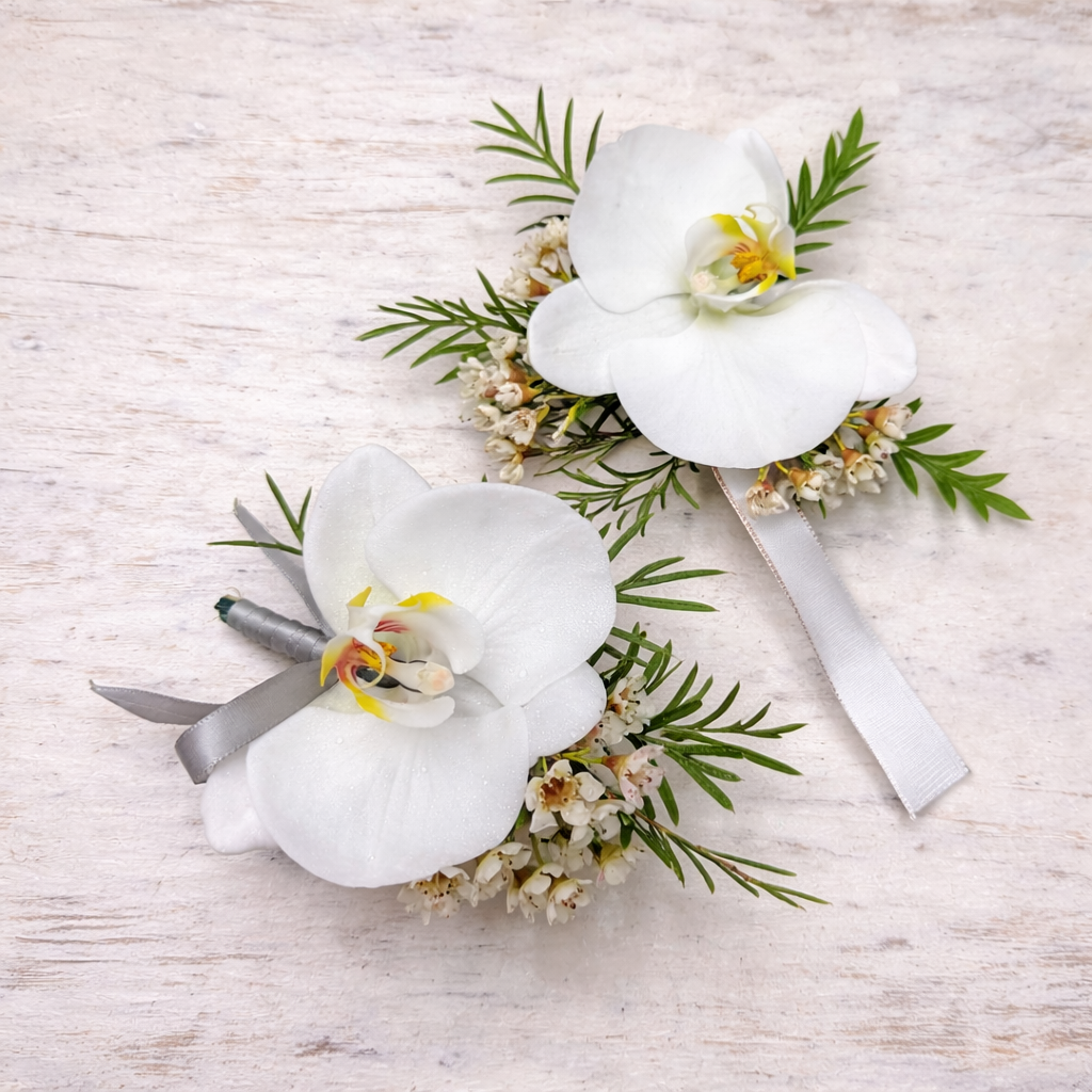 Prom Corsage & Boutonniere Set (6 Styles A-F) – Custom Match Your Dress
